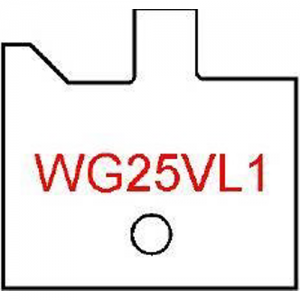 WG25VL1 Byrd Tool 30mm Wide Left Hand Flooring Groove Carbide Inserts. For 3/4'' & 5/8'' Wood with 1/16'' Reveal.