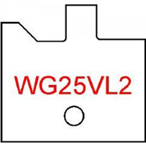 WG25VL2 Byrd Tool 30mm Wide Left Hand Flooring Groove Carbide Inserts. For 3/4'' & 5/8'' Wood with 1/8'' Reveal.