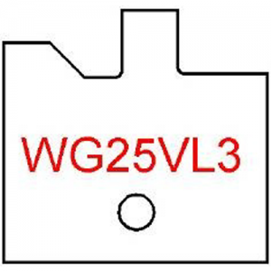 WG25VL3 Byrd Tool 30mm Wide Left Hand Flooring Groove Carbide Inserts. For 3/4'' & 5/8'' Wood with 1/4'' Reveal.