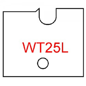 WT25L Byrd Tool 30mm Wide Left Hand Flooring Tongue Carbide Inserts. For 3/4'' & 5/8'' Wood.