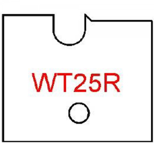 WT25R Byrd Tool 30mm Wide Right Hand Flooring Tongue Carbide Inserts. For 3/4'' & 5/8'' Wood.