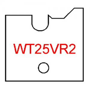 WT25VR2 Byrd Tool 30mm Wide Right Hand Flooring Tongue Carbide Inserts. For 3/4'' & 5/8'' Wood with 1/8'' Reveal.
