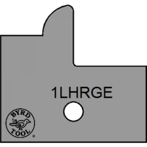 1LHRGE Byrd Tool 30mm Wide Left Hand Rail Carbide Inserts.