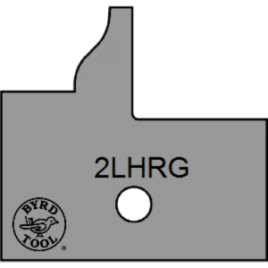 2LHRG Byrd Tool 30mm Wide Left Hand Rail Glass Door Carbide Inserts