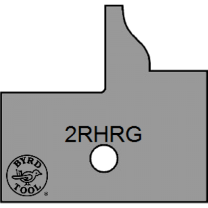 2RHRG Byrd Tool 30mm Wide Right Hand Rail Glass Door Carbide Inserts