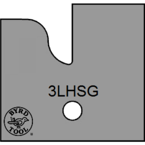 3LHSG Byrd Tool 30mm Wide Left Hand Stile Glass Door Carbide Inserts
