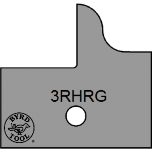 3RHRG Byrd Tool 30mm Wide Right Hand Rail Glass Door Carbide Inserts