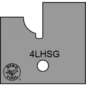 4LHSG Byrd Tool 30mm Wide Left Hand Stile Glass Door Carbide Inserts