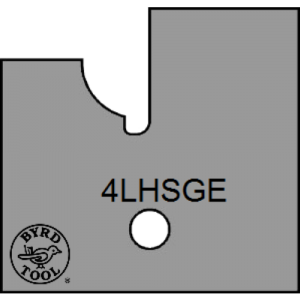 4LHSGE Byrd Tool 30mm Wide Left Hand Stile Glass Door Carbide Inserts Eased Edge.