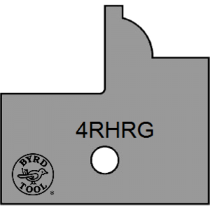 4RHRG Byrd Tool 30mm Wide Right Hand Rail Glass Door Carbide Inserts