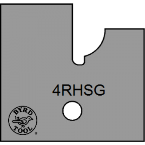 4RHSG Byrd Tool 30mm Wide Right Hand Stile Glass Door Carbide Inserts
