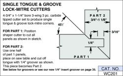 WC201 Single Tongue & Groove Lock-Mitre Cutters