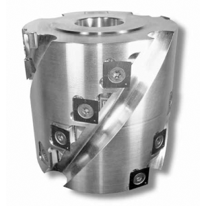 IN402 4" x 2 x 1-1/4" BORE 4 WING, 2 ROWALUMINUM SPIRAL PROFILING HEAD