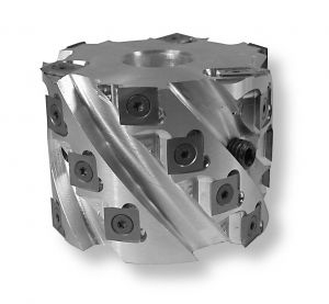 IN601C 5"-6" DIA. x 4" CE ALUMINUM TENONING HEADS, 6 WING,3 SPUR, BORE SIZE IS