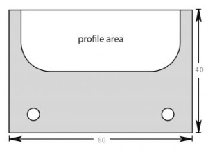 IC640SS-NW NATURAL WOOD GRADE 60MM x 40MM SOLID CARBIDE SINGLE SIDED SIMPLE INSERT