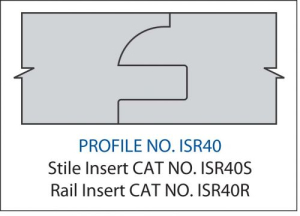 ISR40SC STILE INSERT- CARBIDEPROFILE ISR40