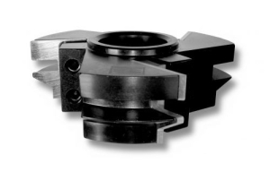 ISRH100R 4-1/2" x 1 1/4" BORE 3 WING INSERT RAIL HEAD. CC ROTATION, FACE DOWN