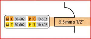 PT10602 2 PC CENTER GROOVER SET TT 5.5MM x 1/2 T&G (10 SERIES)
