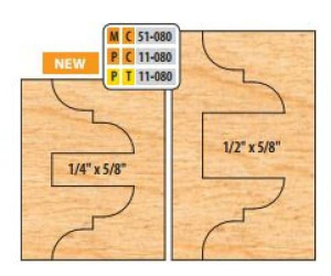 PC11080 4 x 1 1/4 BORE CT 8 PC DBL-SID