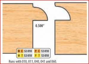 PT12010 3 WING TANTUNG 1 1/4 BORE 2 PC GLASS PANEL SET