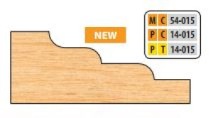 PC14015 6 x 1 1/4 BORE CT RAISED PANEL