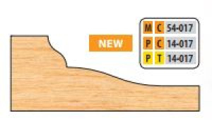 PC15017 6 x 1 1/4 BORE CT RAISED PANEL