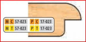 MC57023 2 15/16 x 1 x 3/4 BORE CT 3 WING DOOR EDGE CUTTER