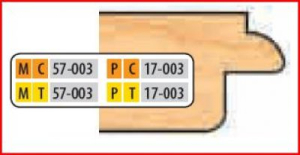 PC17003 4 x 1 1/4 BORE CT DOOR EDGE DETAIL CUTTER