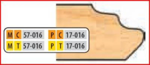 PC17016 4 x 1 1/4 BORE CT DOOR EDGE DETAIL CUTTER