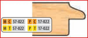 PC17022 4 x 1 1/4 BORE CT DOOR EDGE DETAIL CUTTER