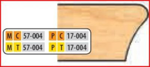 PT17004 4 x 1 1/4 BORE TT DOOR EDGE DETAIL CUTTER