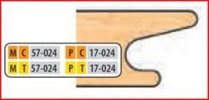 PT17024 4 x 1 1/4 BORE TT DOOR EDGE DETAIL CUTTER