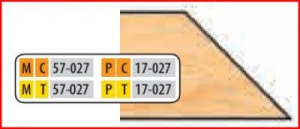 PC17027 4 1/2 x 1 1/4 BORE CT 45 DEG BEVEL CUTTER