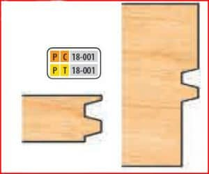 PT18001 2 15/16 x 1 1/4 BORE TT REVERSIBLE GLUE JNT CUTTER