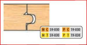 PC19030 4 x 1 1/4 BORE CT 3W 5 PC FLOORING SET