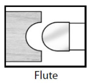 PT23006 4 x 3/4 x 1 1/4 BORE TT 3/8 R HR CONVEX CUTTER