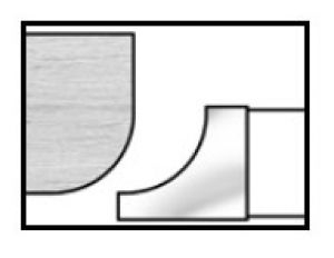 PC25002 4 x 1 1/4 BORE CT 1/8 R CR CUTTER