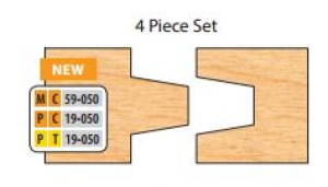 PC19050 4 x 1 1/4 BORE CT 3W 8 PC FLO