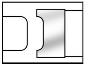 PT31024 4 x 1 1/2 x 1/1/4 BORE TT DOUBLE EASING CUTTER