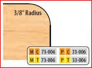 MC73006 2 15/16 x 3/4 BORE CT 3/8 R EXT. CONER ROUNDS