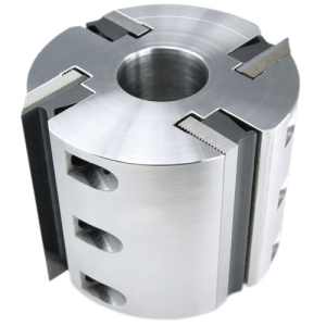 Global Tooling MH-122-4-60D 122OD x 60mm Length - Straight Bore - Dual Hook Moulder Cutterhead - 4 Knife