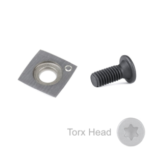 Global Tooling IC-251515-DL 15 x 15 x 2.5 mm - For Titan Lux Cut Heads - Carbide Insert Knife with Screw