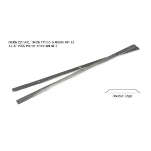 Global Tooling PKH-12803 12-1/2" x 15/32" x 1/16" HSS Planer knife set of 2