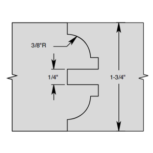 Stile & Rail Cutter Sets for Entry Doors