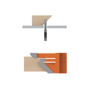 Single Tongue & Groove Lock Mitre Cutter (3 cutter set)