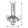 Page 133 Amana Carbide Tipped 45 Deg Laminate Miter Joint Undercutter Assembly Router Bits With Ultra-Glide Ball Bearing Assembly