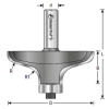 Page 256 Amana Carbide Tipped Decorative Edge Trim Router Bits With Ultra-Glide Ball Bearing Guide Assembly