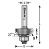 Page 291 Amana Carbide Tipped Optional Rosette Edge Detail Router Bits