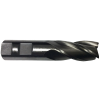 Qual Tech H.S.S. (High Speed Steel) DWCF Series Multi Flute Single End Non Center Cutting End Mills
