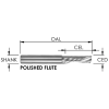 O Flute Downcut - 1 Flute (Polished) - Hard Plastic